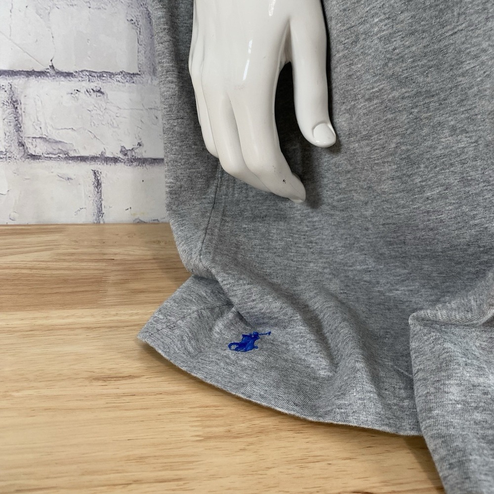 Polo Ralph Lauren Shirt Mens 5XB Big Short Sleeve T-Shirt Grey Pony Spellout NWT - Picture 10 of 14